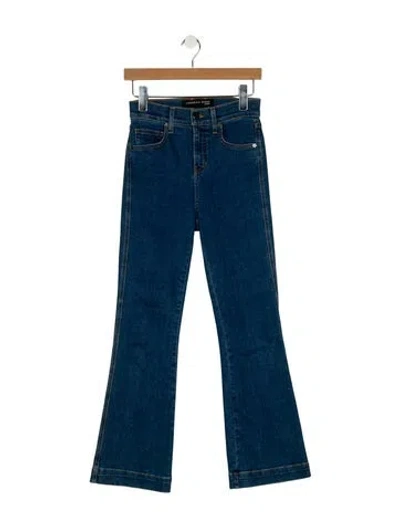 Pre-owned Veronica Beard Mid-rise Wide Leg Jeans In Blue