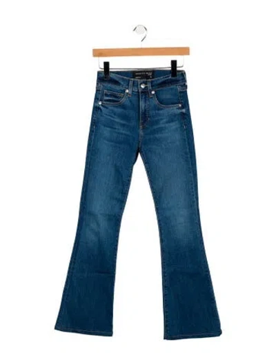 Pre-owned Veronica Beard Mid-rise Wide Leg Jeans In Blue