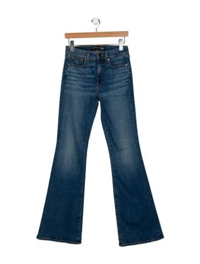 Pre-owned Veronica Beard Mid-rise Wide Leg Jeans In Blue