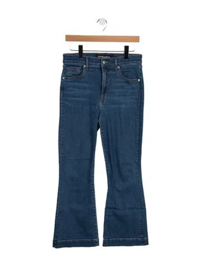 Pre-owned Veronica Beard Mid-rise Wide Leg Jeans In Blue
