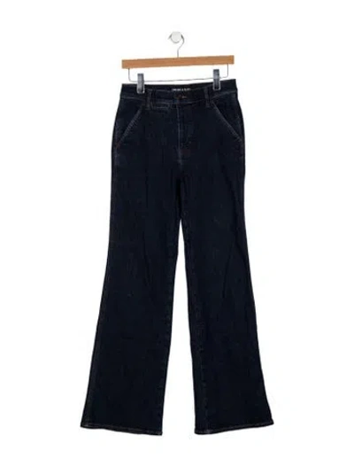 Pre-owned Veronica Beard Mid-rise Wide Leg Jeans In Blue