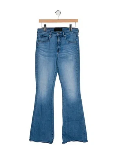 Pre-owned Veronica Beard Mid-rise Wide Leg Jeans In Blue