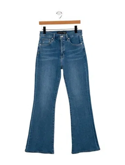 Pre-owned Veronica Beard Mid-rise Wide Leg Jeans In Blue