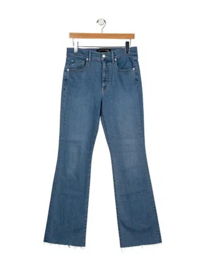 Pre-owned Veronica Beard Mid-rise Wide Leg Jeans In Blue