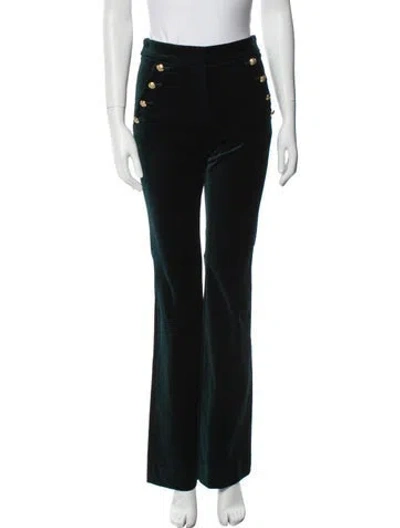 Pre-owned Veronica Beard Mid-rise Wide Leg Jeans In Blue