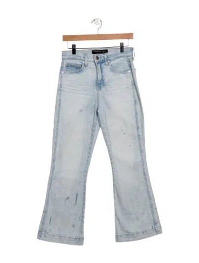 Pre-owned Veronica Beard Mid-rise Wide Leg Jeans In Blue