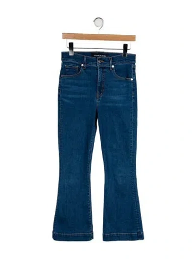 Pre-owned Veronica Beard Mid-rise Wide Leg Jeans In Blue
