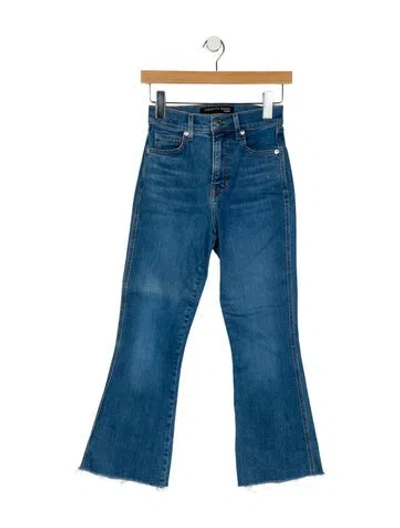 Pre-owned Veronica Beard Mid-rise Wide Leg Jeans In Blue