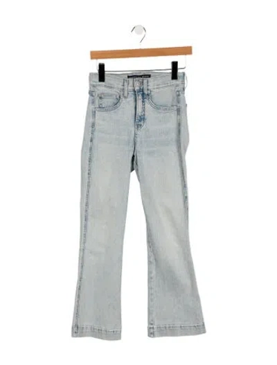 Pre-owned Veronica Beard Mid-rise Wide Leg Jeans In Blue