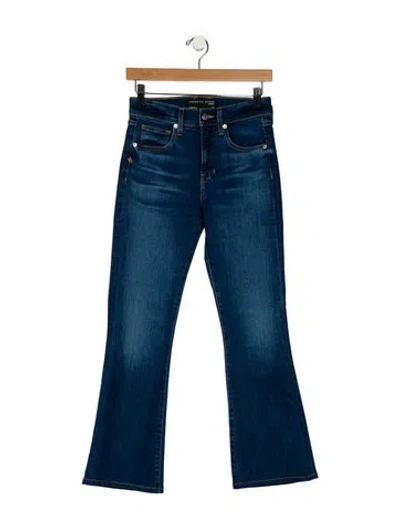 Pre-owned Veronica Beard Mid-rise Wide Leg Jeans In Blue