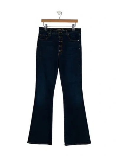 Pre-owned Veronica Beard Mid-rise Wide Leg Jeans In Blue