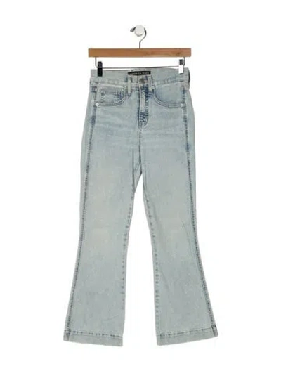 Pre-owned Veronica Beard Mid-rise Wide Leg Jeans In Blue