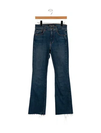 Pre-owned Veronica Beard Mid-rise Wide Leg Jeans In Blue