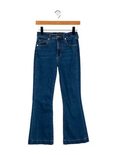 Pre-owned Veronica Beard Mid-rise Wide Leg Jeans In Blue