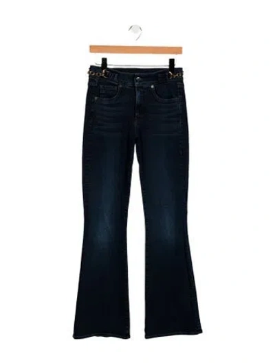 Pre-owned Veronica Beard Mid-rise Wide Leg Jeans In Blue
