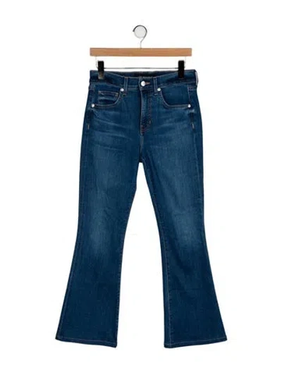 Pre-owned Veronica Beard Mid-rise Wide Leg Jeans In Blue
