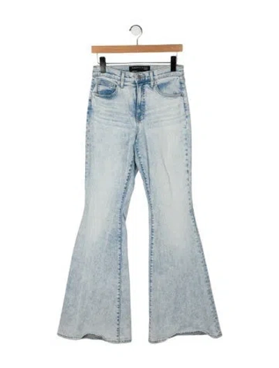 Pre-owned Veronica Beard Mid-rise Wide Leg Jeans In Blue