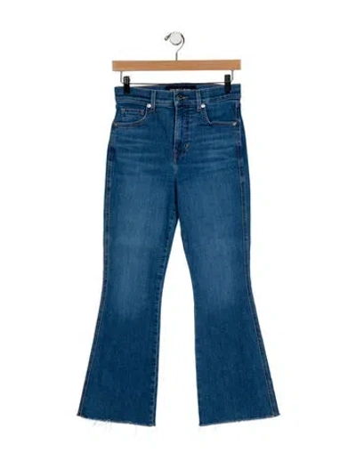 Pre-owned Veronica Beard Mid-rise Wide Leg Jeans In Blue