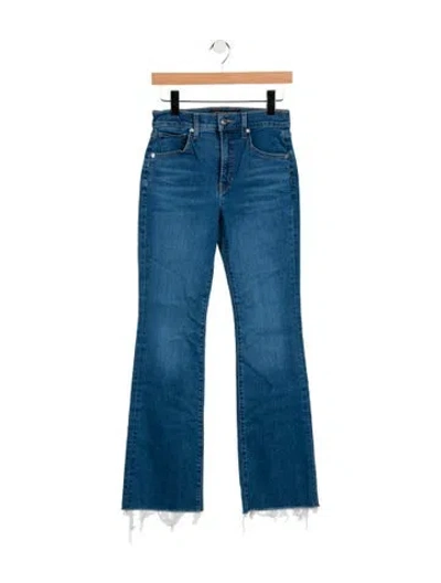 Pre-owned Veronica Beard Mid-rise Wide Leg Jeans In Blue