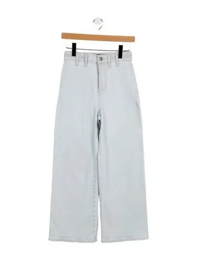 Pre-owned Veronica Beard Mid-rise Wide Leg Jeans In Blue