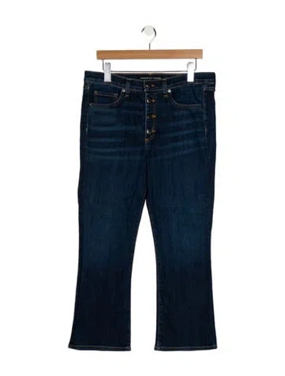 Pre-owned Veronica Beard Mid-rise Wide Leg Jeans In Blue