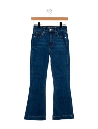 Pre-owned Veronica Beard Mid-rise Wide Leg Jeans In Blue