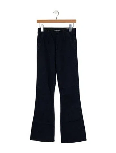 Pre-owned Veronica Beard Mid-rise Wide Leg Jeans In Blue