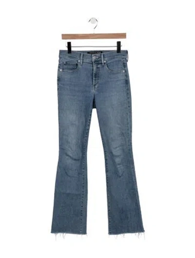 Pre-owned Veronica Beard Mid-rise Wide Leg Jeans In Blue
