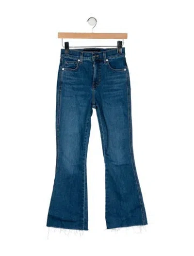 Pre-owned Veronica Beard Mid-rise Wide Leg Jeans In Blue