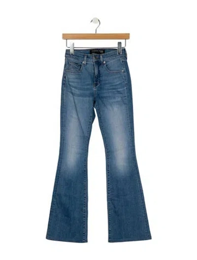 Pre-owned Veronica Beard Mid-rise Wide Leg Jeans In Blue