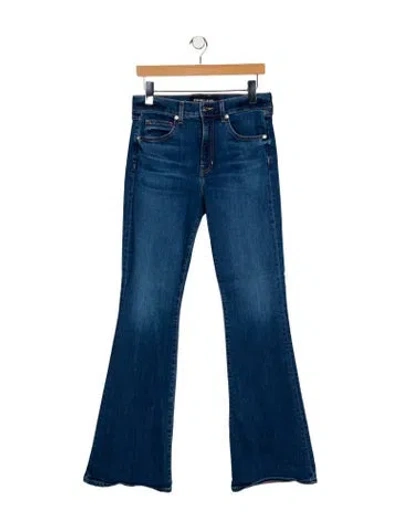 Pre-owned Veronica Beard Mid-rise Wide Leg Jeans In Blue