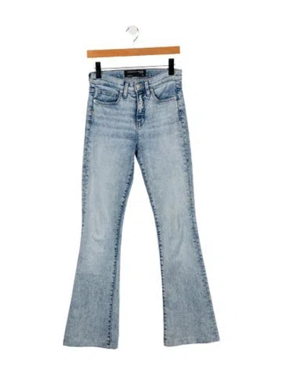 Pre-owned Veronica Beard Mid-rise Wide Leg Jeans In Blue