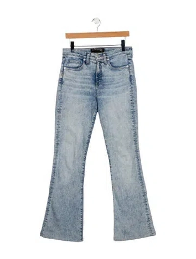 Pre-owned Veronica Beard Mid-rise Wide Leg Jeans In Blue
