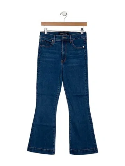 Pre-owned Veronica Beard Mid-rise Wide Leg Jeans In Blue