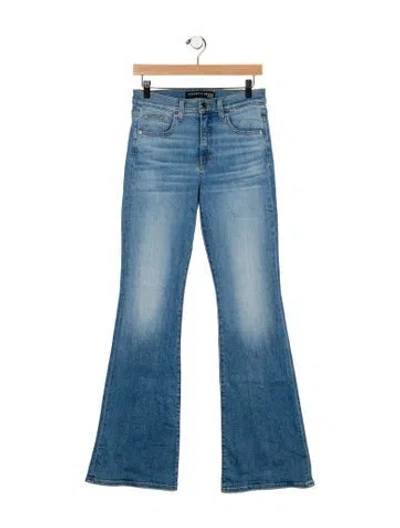 Pre-owned Veronica Beard Mid-rise Wide Leg Jeans In Blue