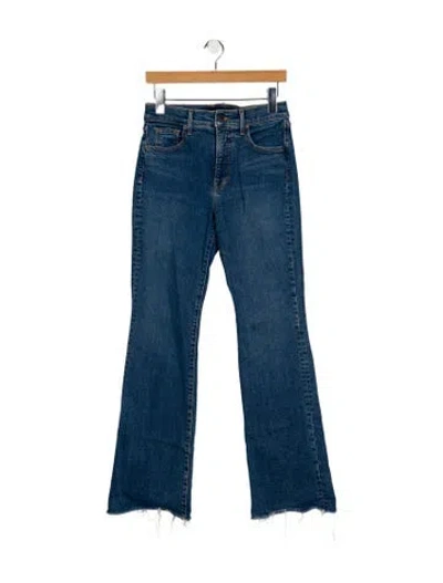 Pre-owned Veronica Beard Mid-rise Wide Leg Jeans In Blue