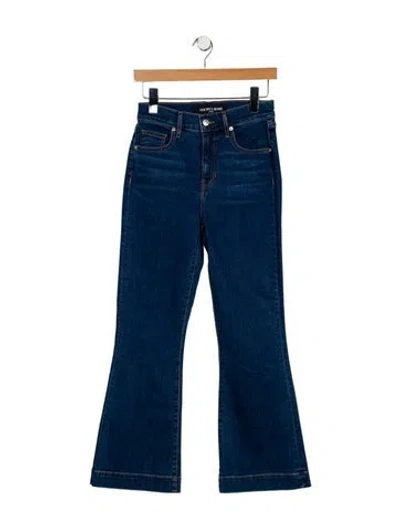 Pre-owned Veronica Beard Mid-rise Wide Leg Jeans In Blue