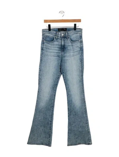 Pre-owned Veronica Beard Mid-rise Wide Leg Jeans In Blue