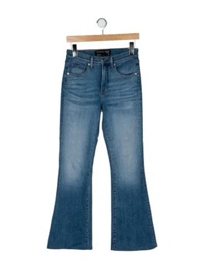Pre-owned Veronica Beard Mid-rise Wide Leg Jeans In Blue