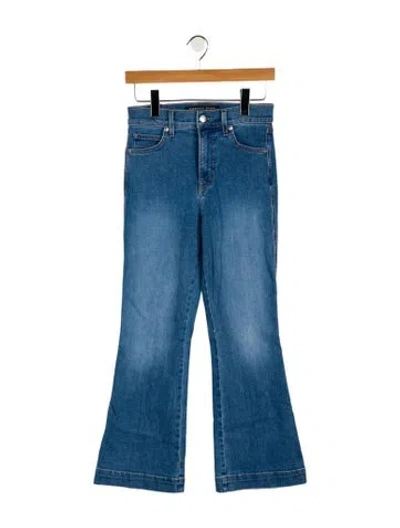Pre-owned Veronica Beard Mid-rise Wide Leg Jeans In Blue