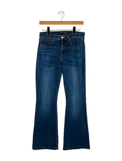 Pre-owned Veronica Beard Mid-rise Wide Leg Jeans In Blue