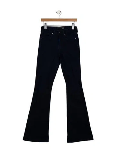 Pre-owned Veronica Beard Mid-rise Wide Leg Jeans In Blue