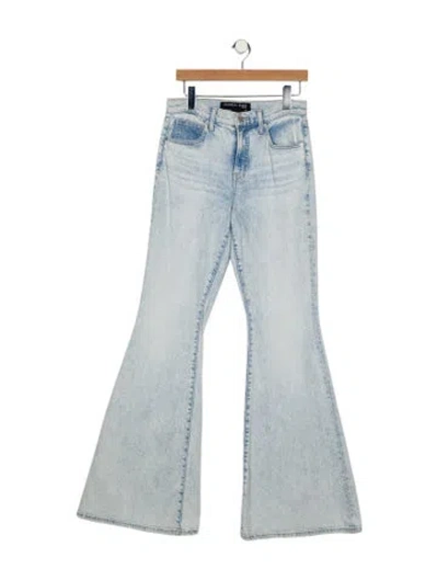 Pre-owned Veronica Beard Mid-rise Wide Leg Jeans In Blue