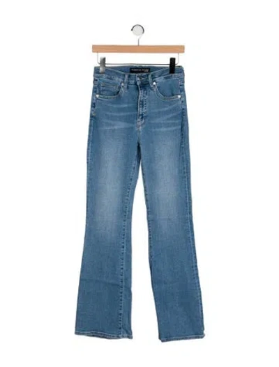 Pre-owned Veronica Beard Mid-rise Wide Leg Jeans In Blue
