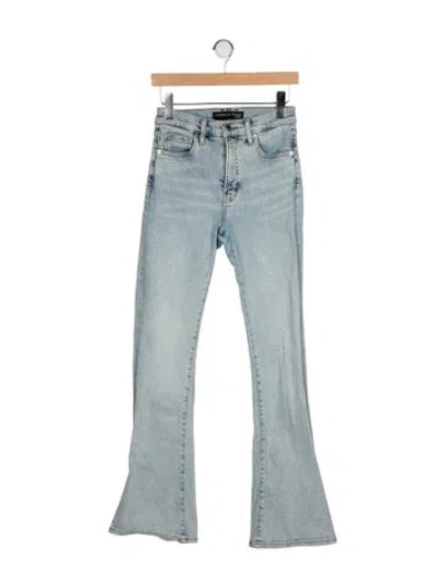 Pre-owned Veronica Beard Mid-rise Wide Leg Jeans In Blue
