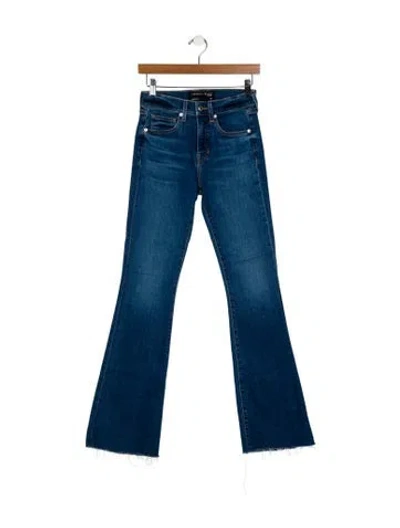 Pre-owned Veronica Beard Mid-rise Wide Leg Jeans In Blue