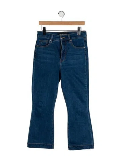 Pre-owned Veronica Beard Mid-rise Wide Leg Jeans In Blue