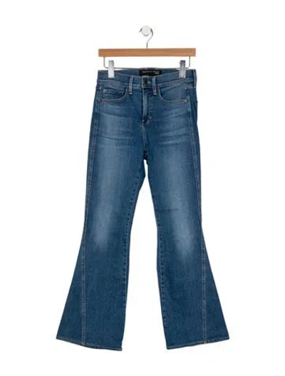 Pre-owned Veronica Beard Mid-rise Wide Leg Jeans In Blue