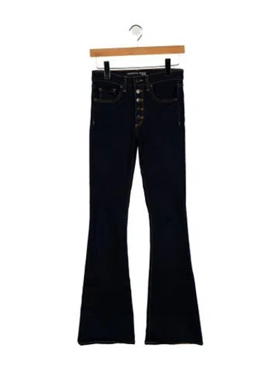 Pre-owned Veronica Beard Mid-rise Wide Leg Jeans In Blue