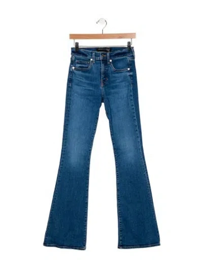 Pre-owned Veronica Beard Mid-rise Wide Leg Jeans In Blue